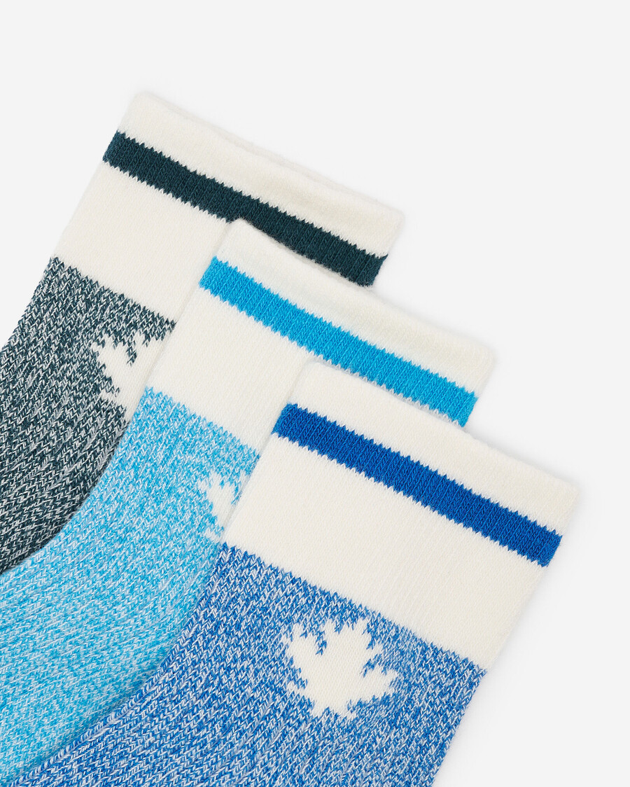 kinder-socken mit ahorn-motiv 3er-pack