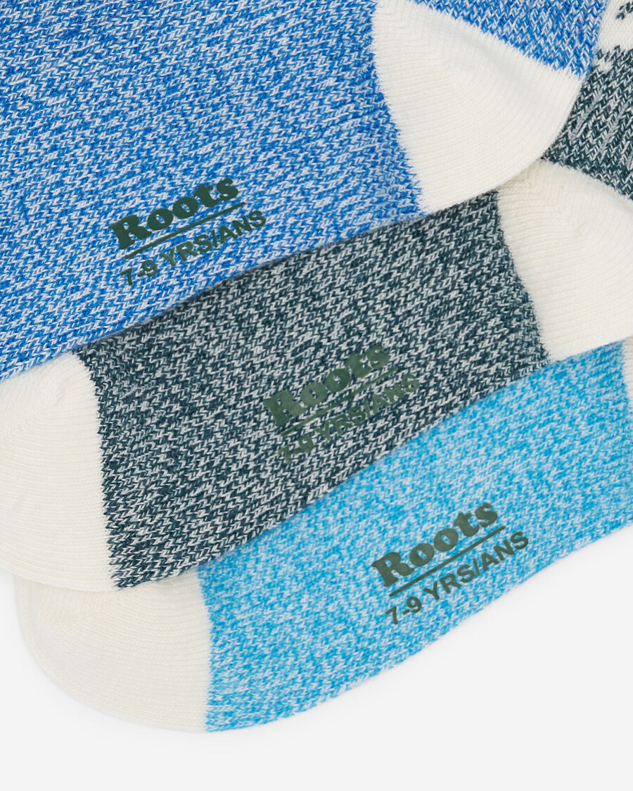 kinder-socken mit ahorn-motiv 3er-pack