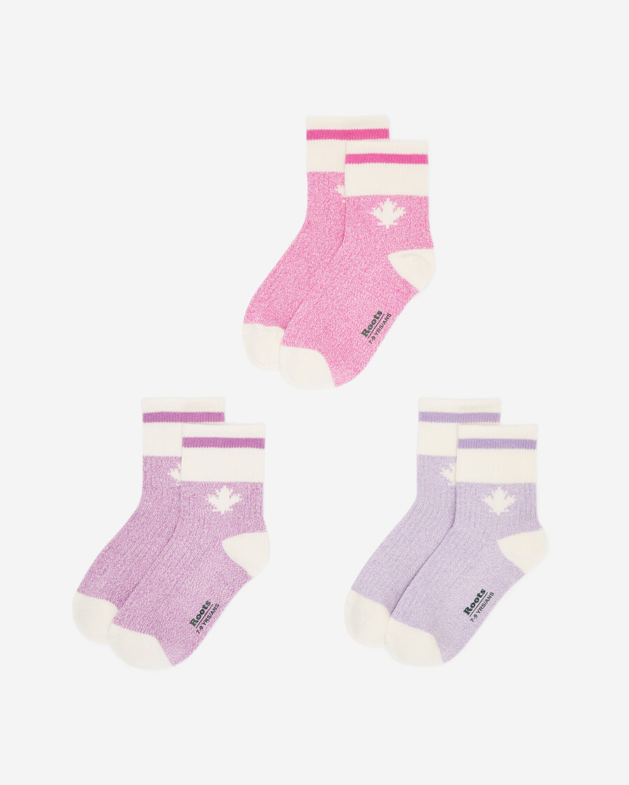 kinder-socken mit ahorn-motiv 3er-pack
