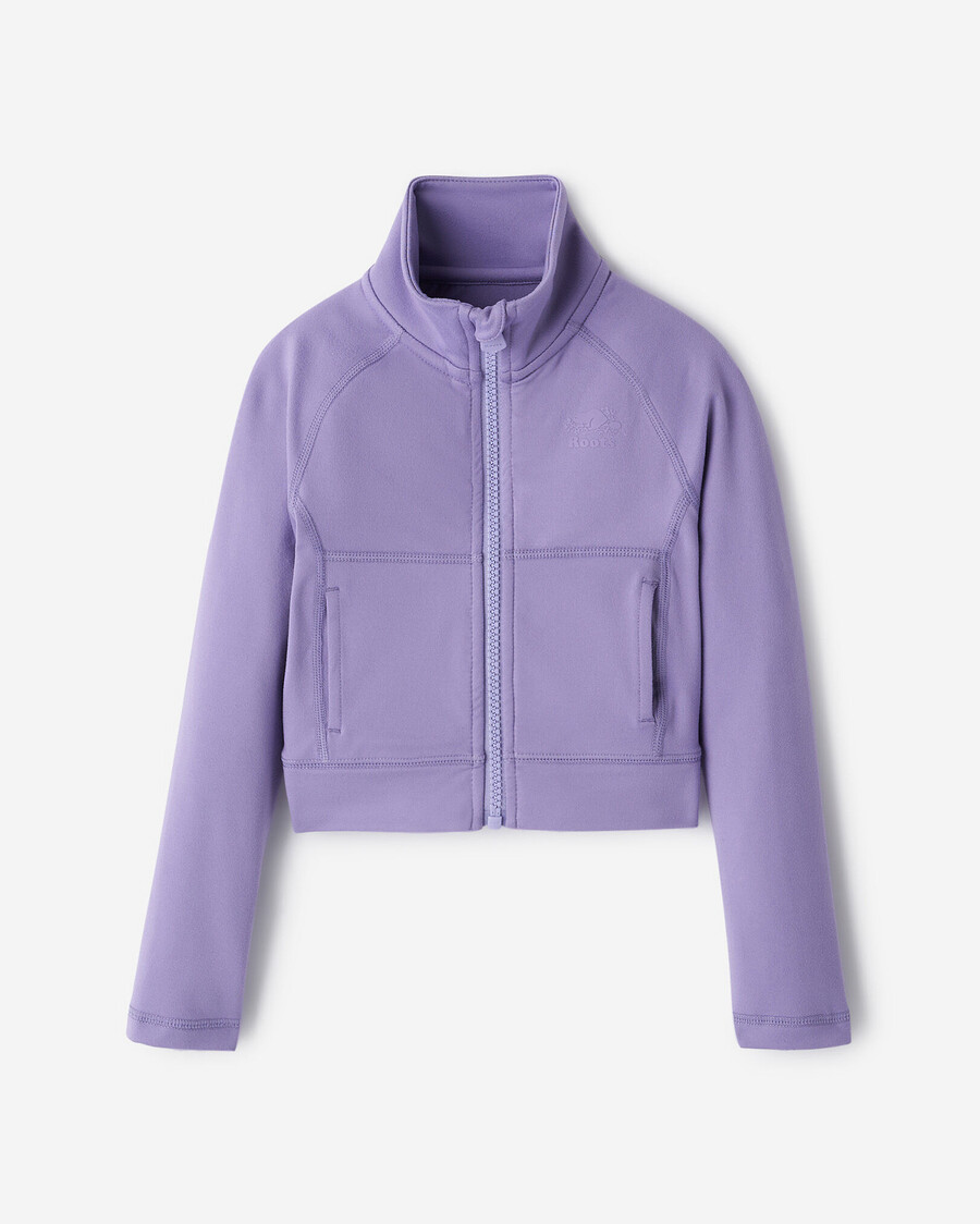 aktive zip-trainingsjacke für kleinkinder mädchen