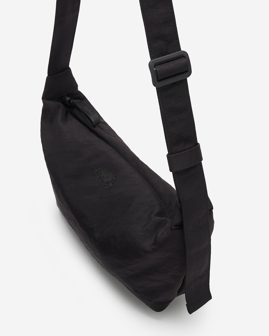 nylon-tasche mittelgroß halbmondförmig