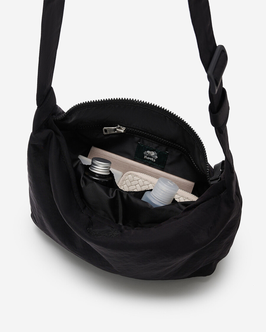 nylon-tasche mittelgroß halbmondförmig