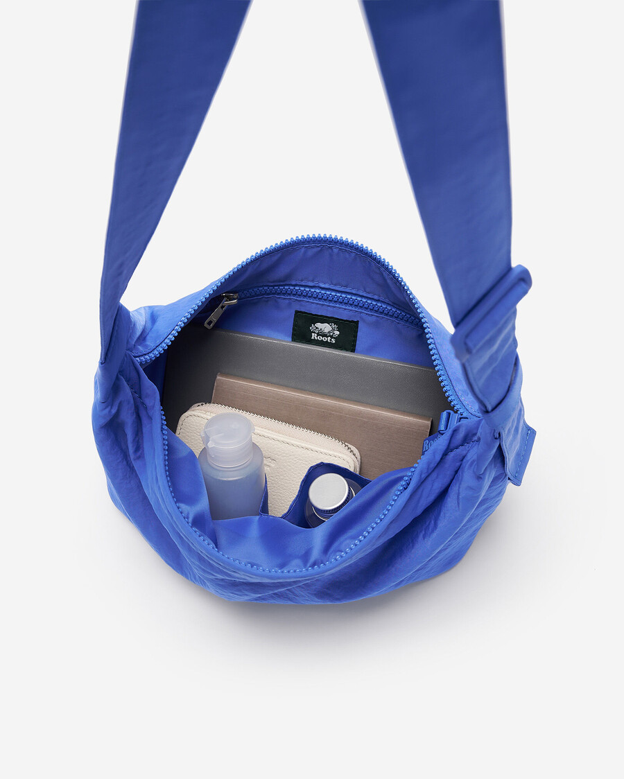 nylon-tasche mittelgroß halbmondförmig