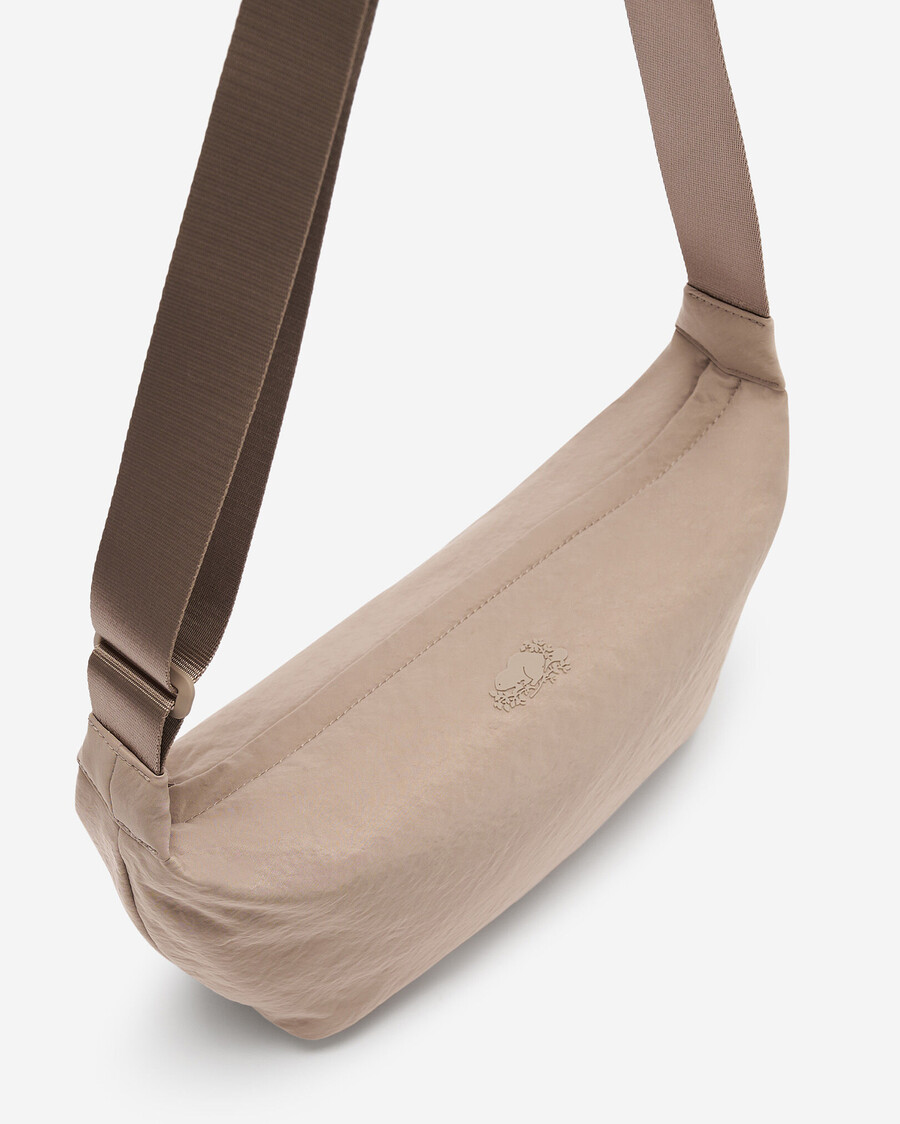 nylon-tasche mittelgroß halbmondförmig