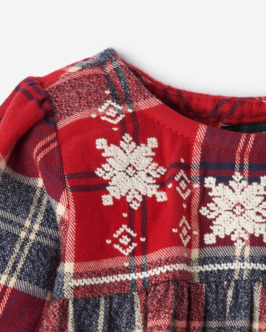 baby plaid tidings kleid