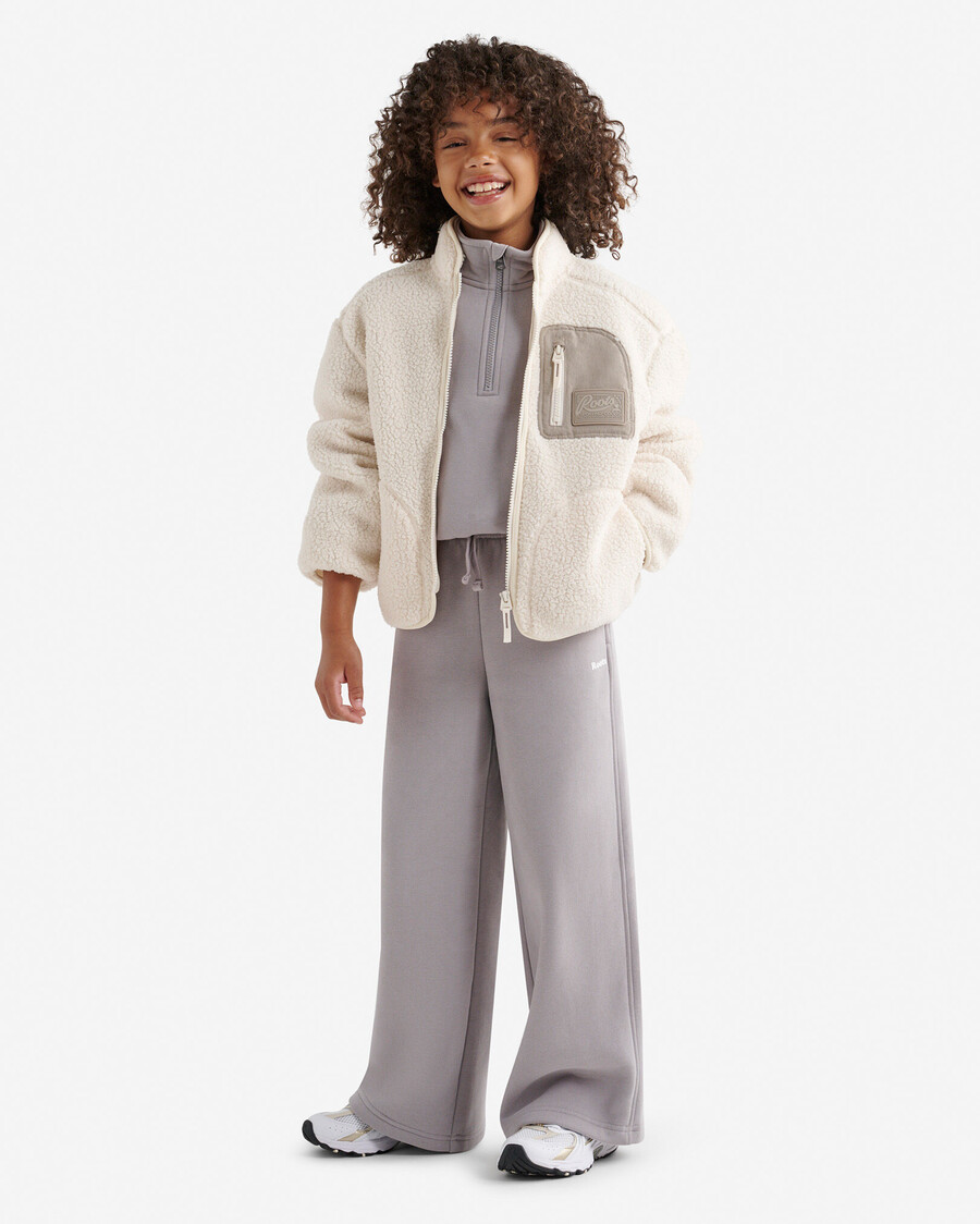 alta kinder-fleecejacke aus shearling