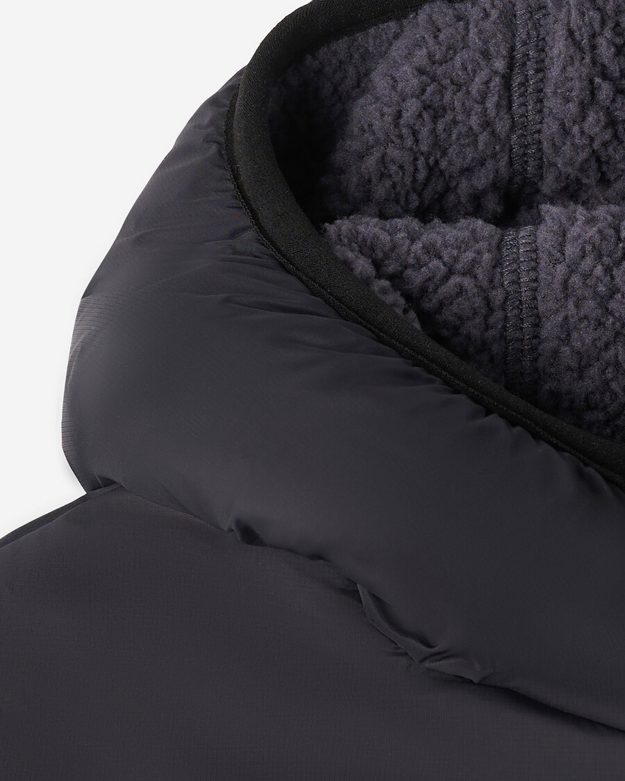 wendbare lammfell-fleecejacke für kleinkinder