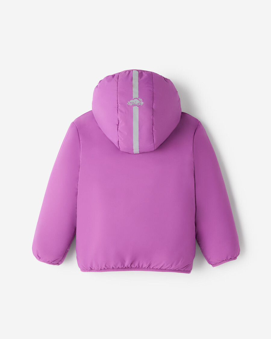 wendbare lammfell-fleecejacke für kleinkinder