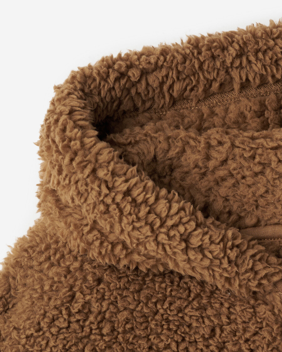 creekside shearling fleece-kapuzenjacke für kleinkinder mit durchgehendem reißverschluss