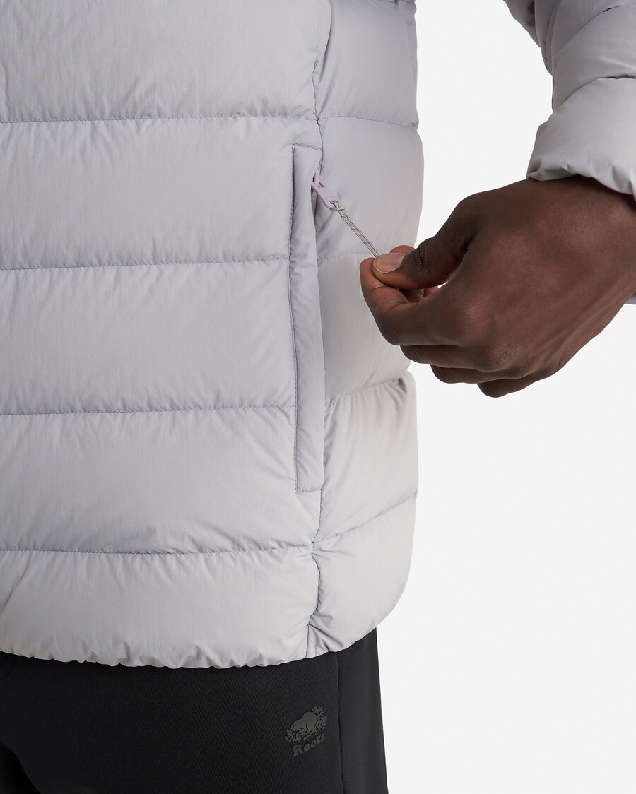 roots daunen-packbare jacke