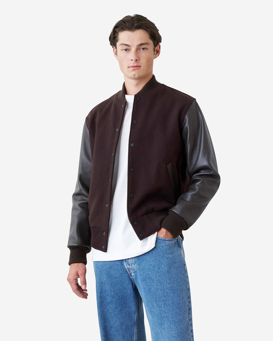 klassische collegejacke für herren