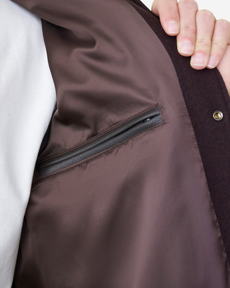 klassische collegejacke für herren