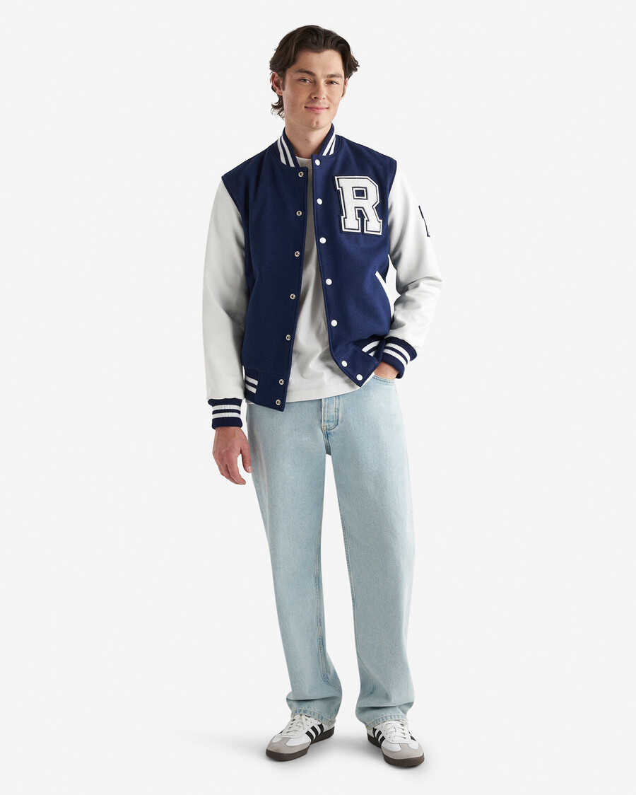 vintage-collegejacke für herren