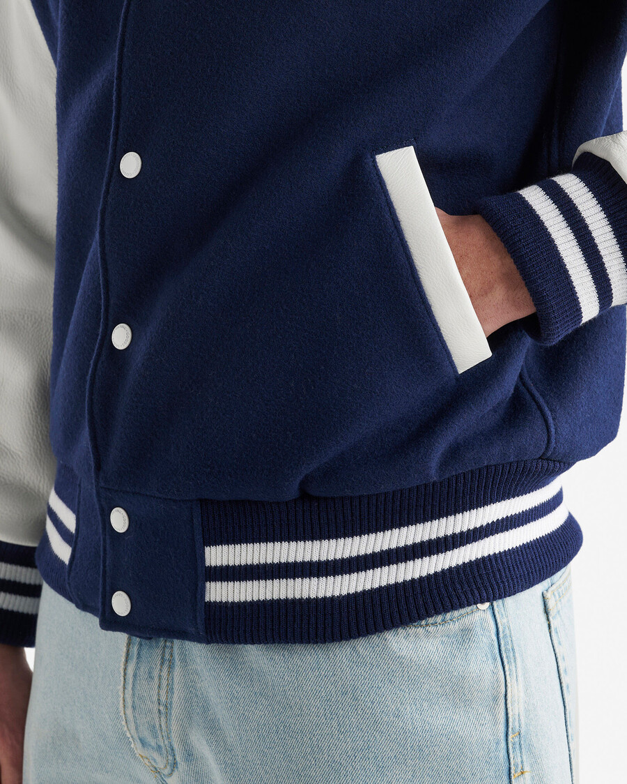vintage-collegejacke für herren