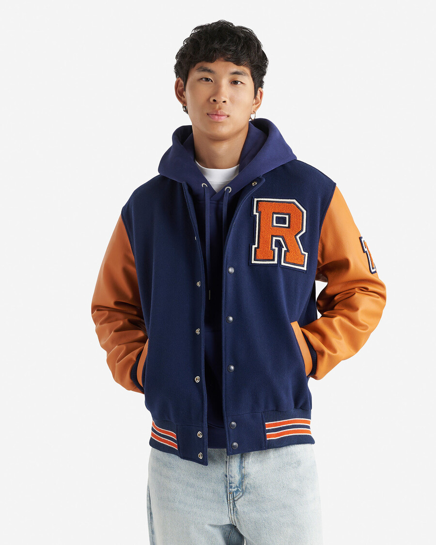 vintage-collegejacke für herren