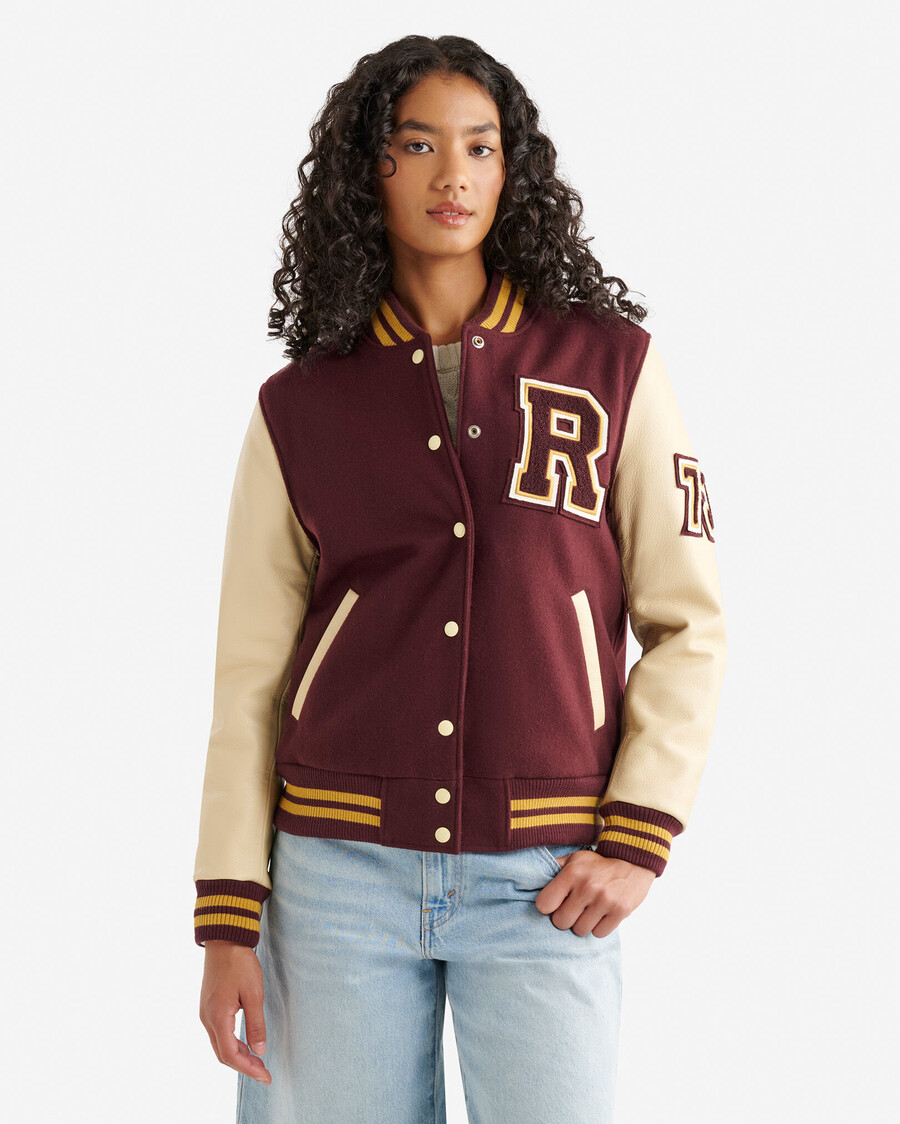 vintage-collegejacke für damen