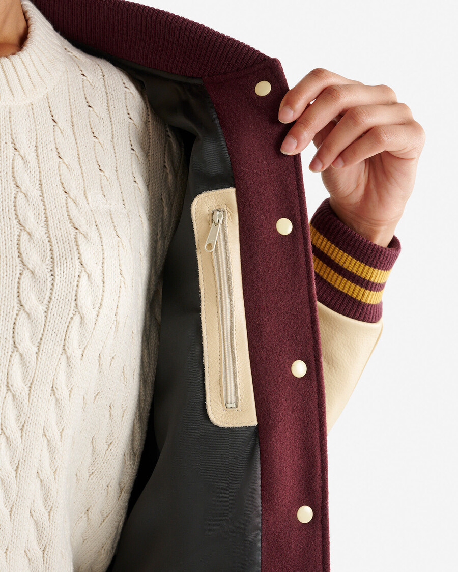 vintage-collegejacke für damen