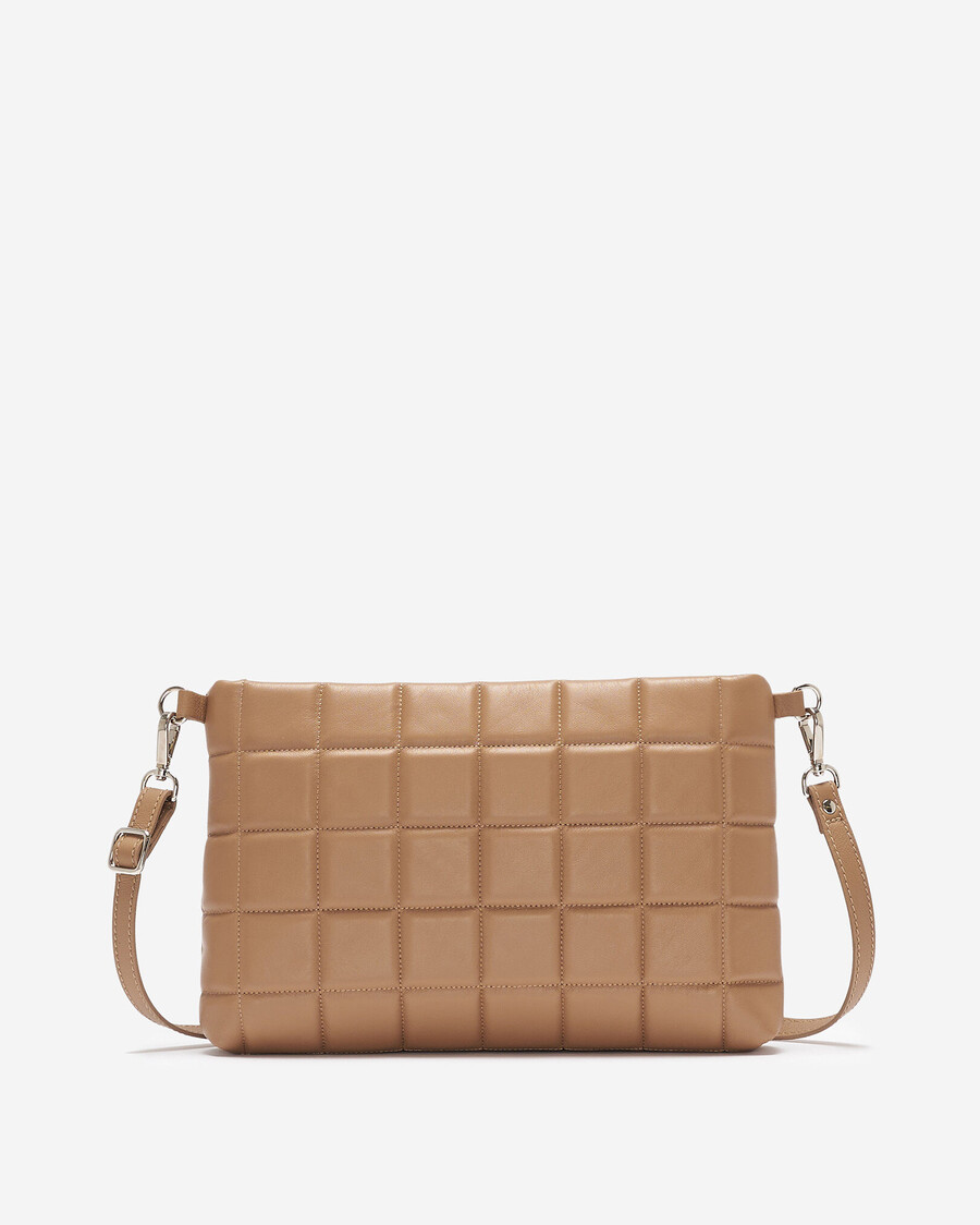 square puff clutch crossbody
