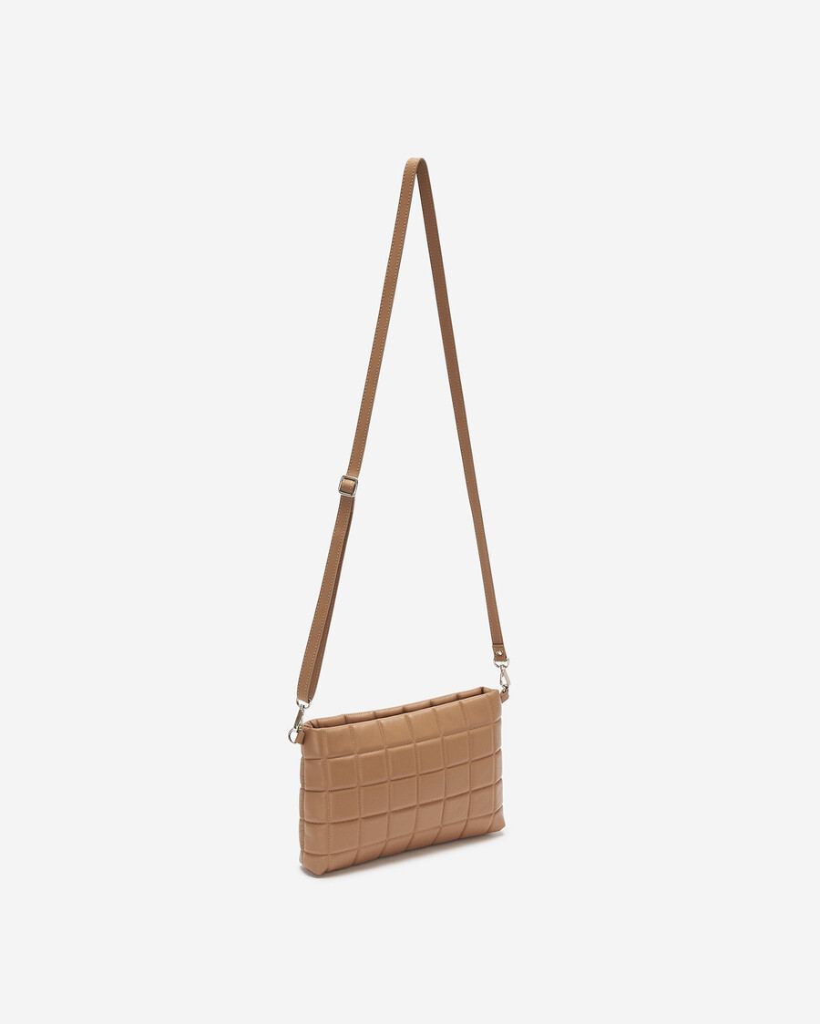 square puff clutch crossbody