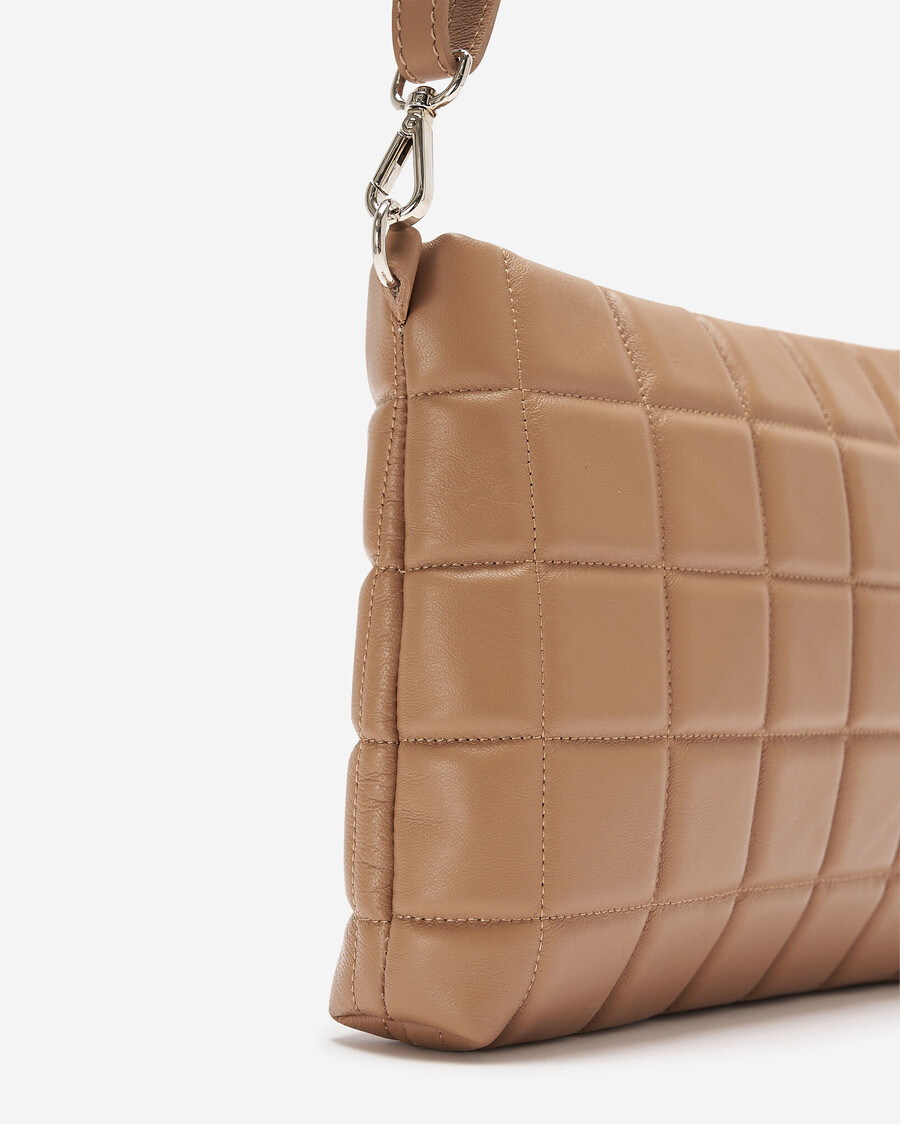 square puff clutch crossbody