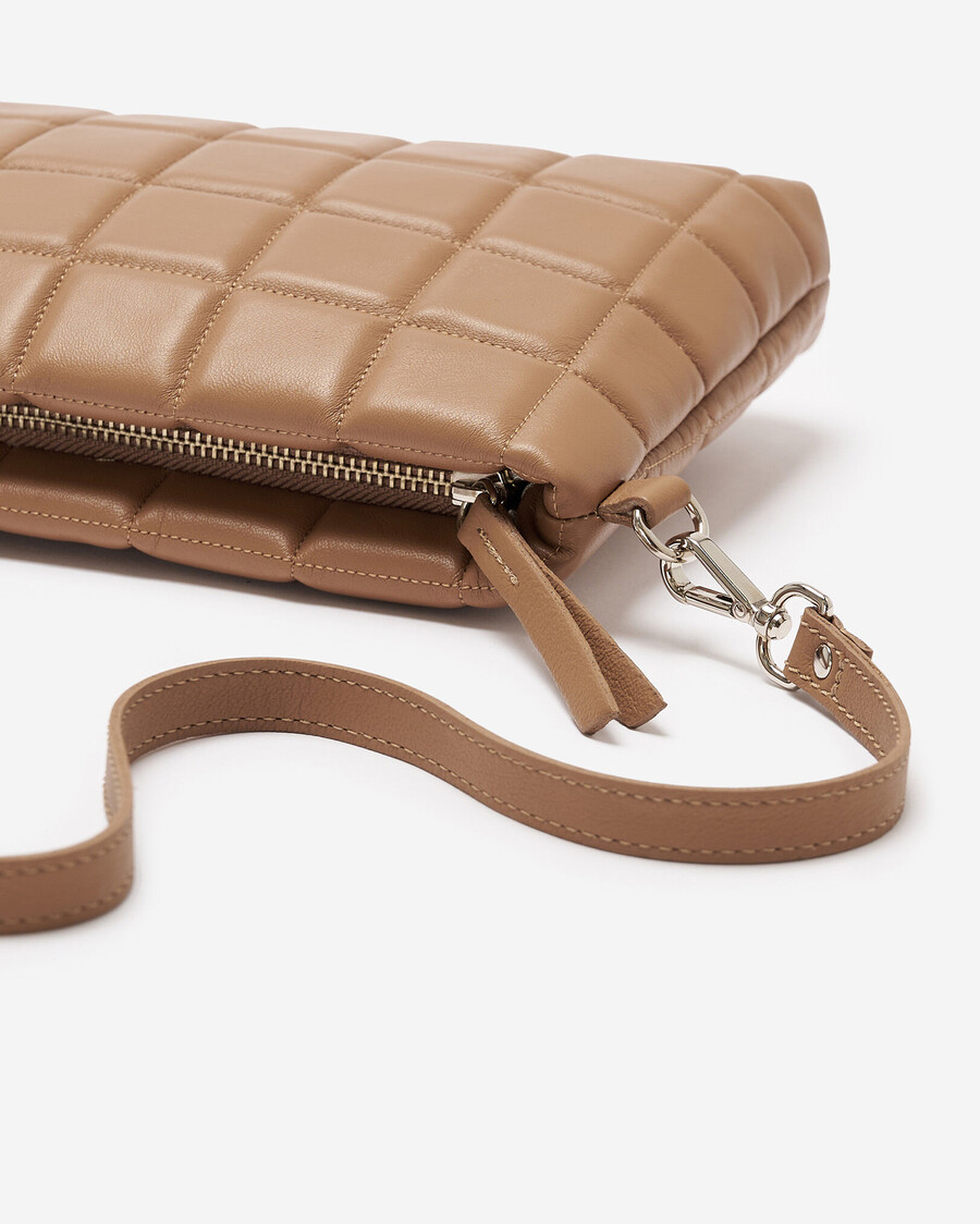 square puff clutch crossbody