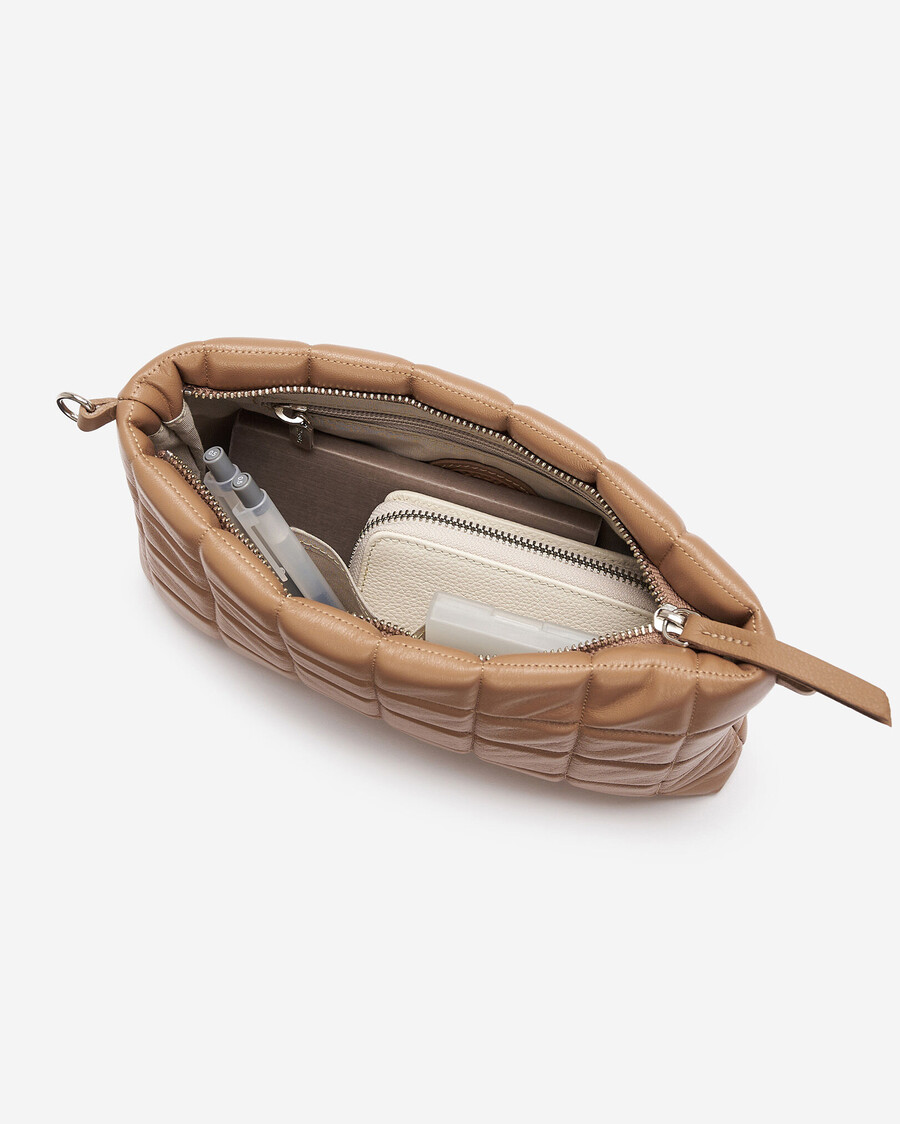 square puff clutch crossbody
