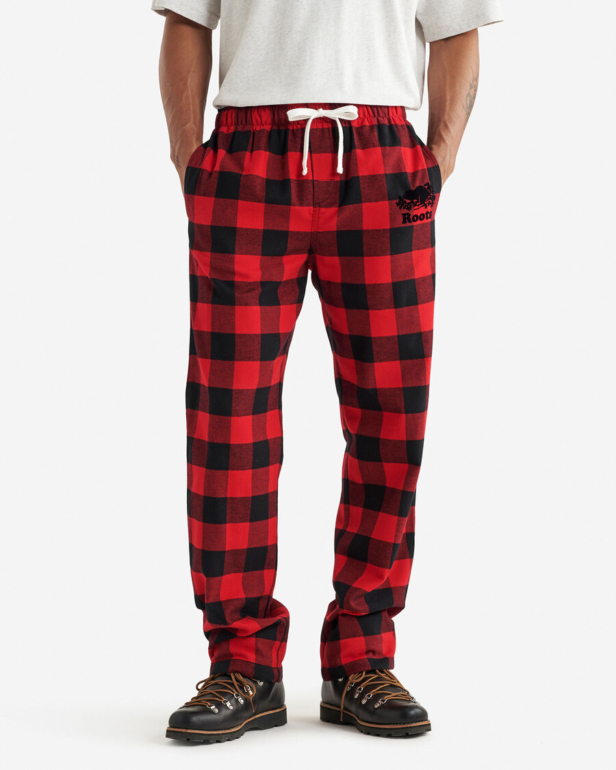 herren park plaid pyjamahose