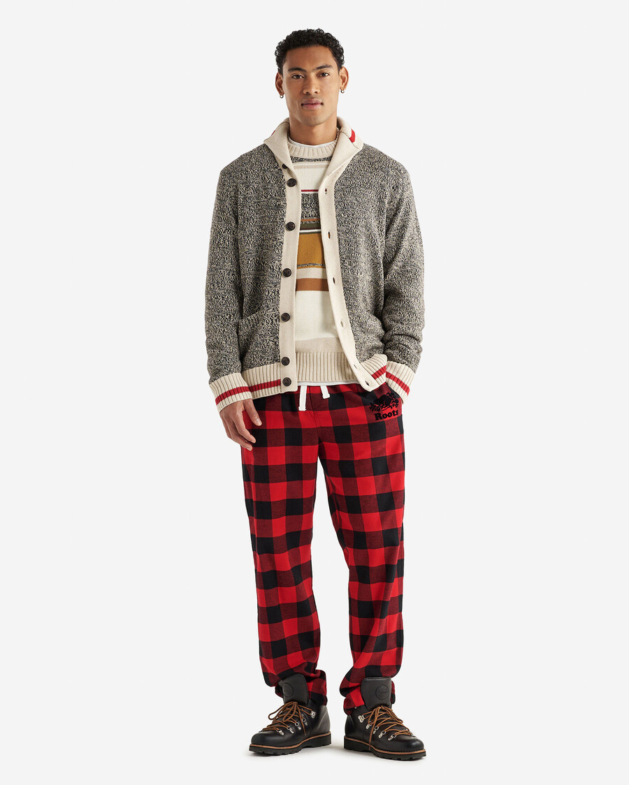 herren park plaid pyjamahose