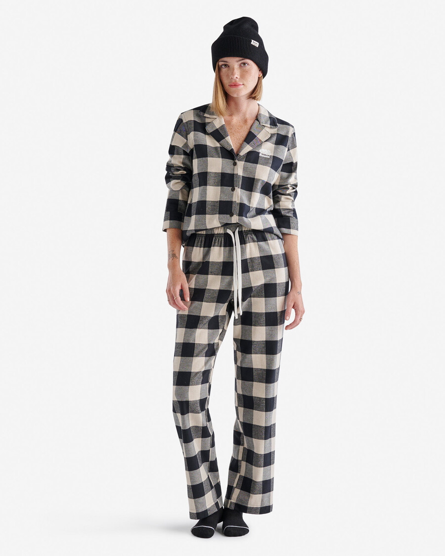 damen-pyjama-set mit park-karo