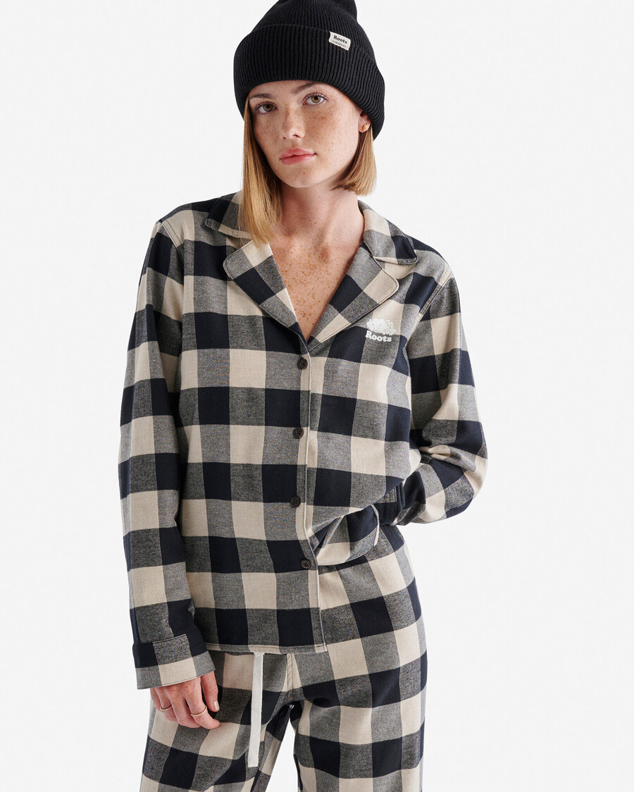 damen-pyjama-set mit park-karo