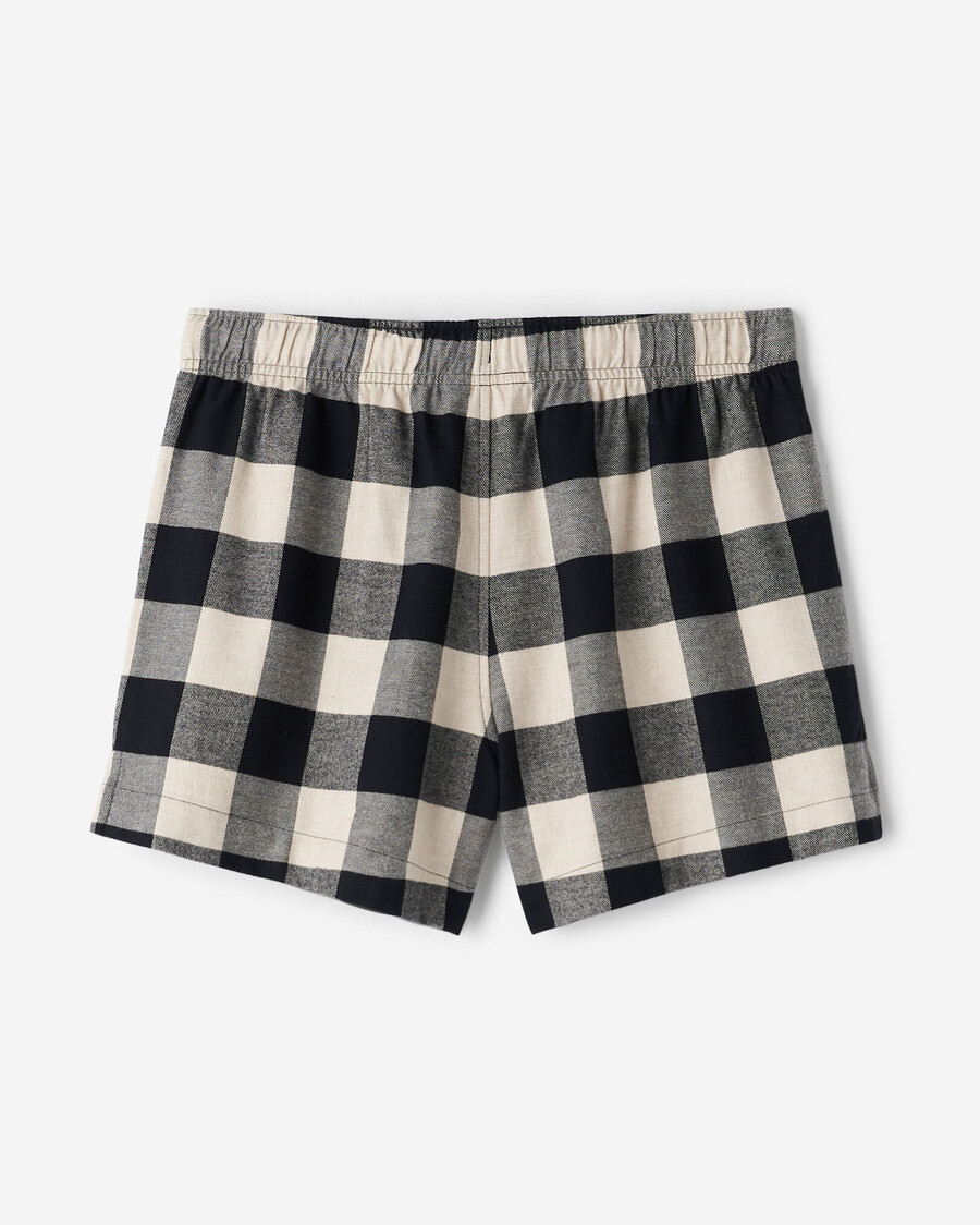 damen-pyjama-shorts mit park-karo