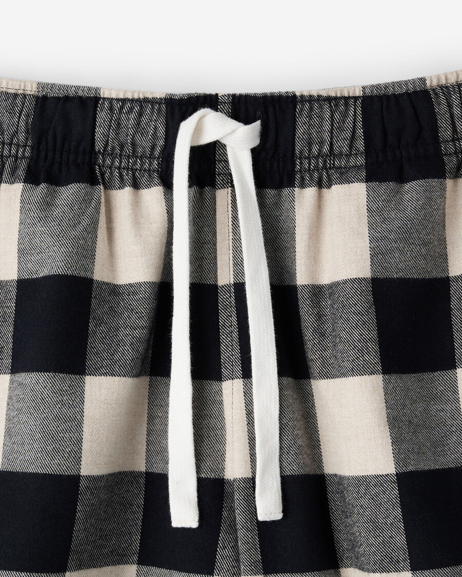 damen-pyjama-shorts mit park-karo