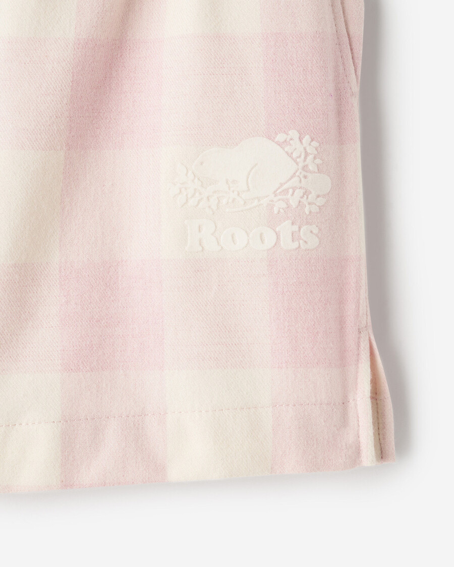 damen-pyjamashorts mit karomuster