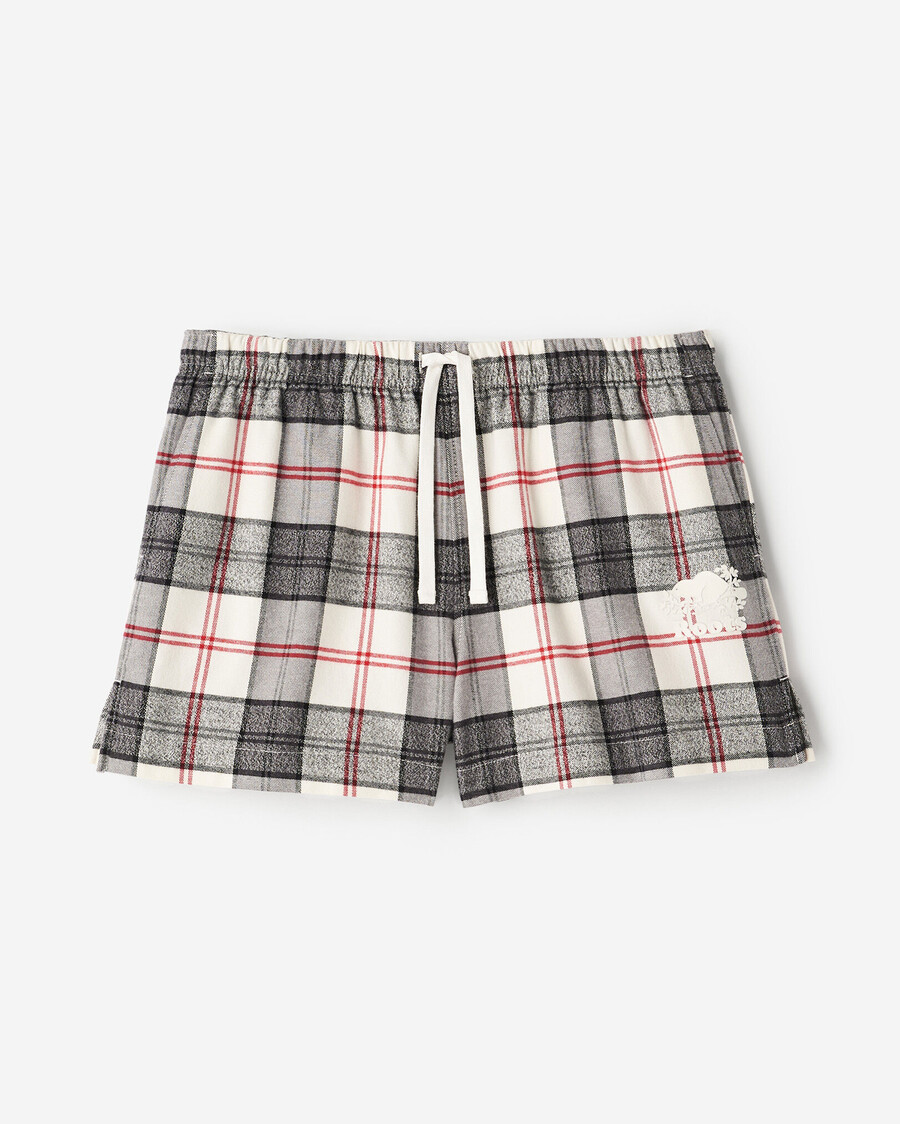 damen-pyjamashorts mit karomuster