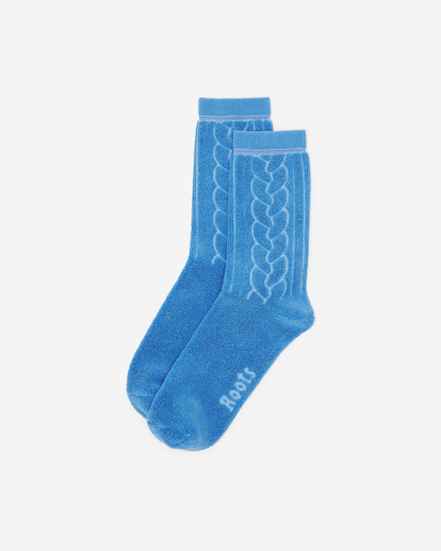 gemütliche stricksocke für erwachsene
