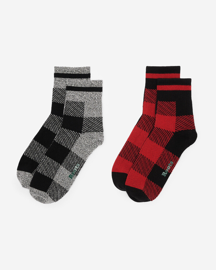 parkkarierte knöchelsocken für erwachsene 2er-pack