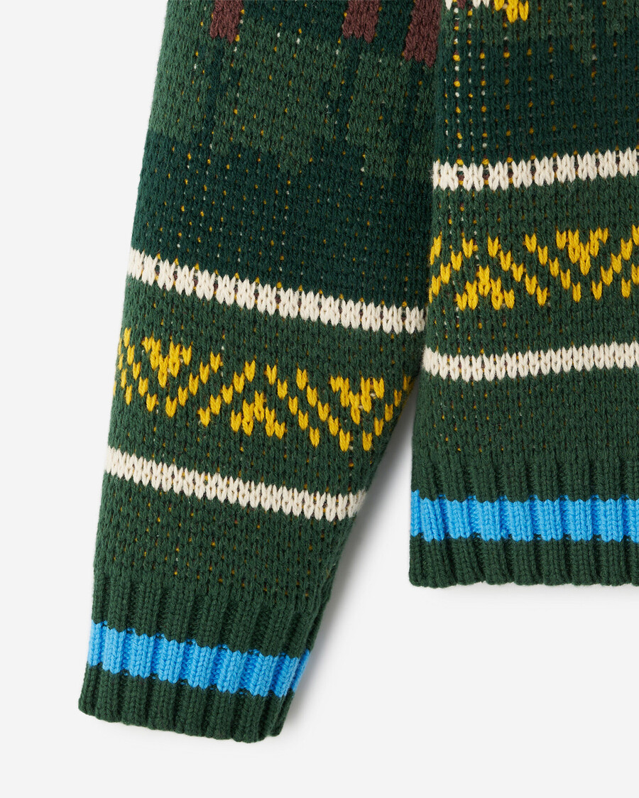 kleinkind-kabinenschal fair-isle-strickjacke