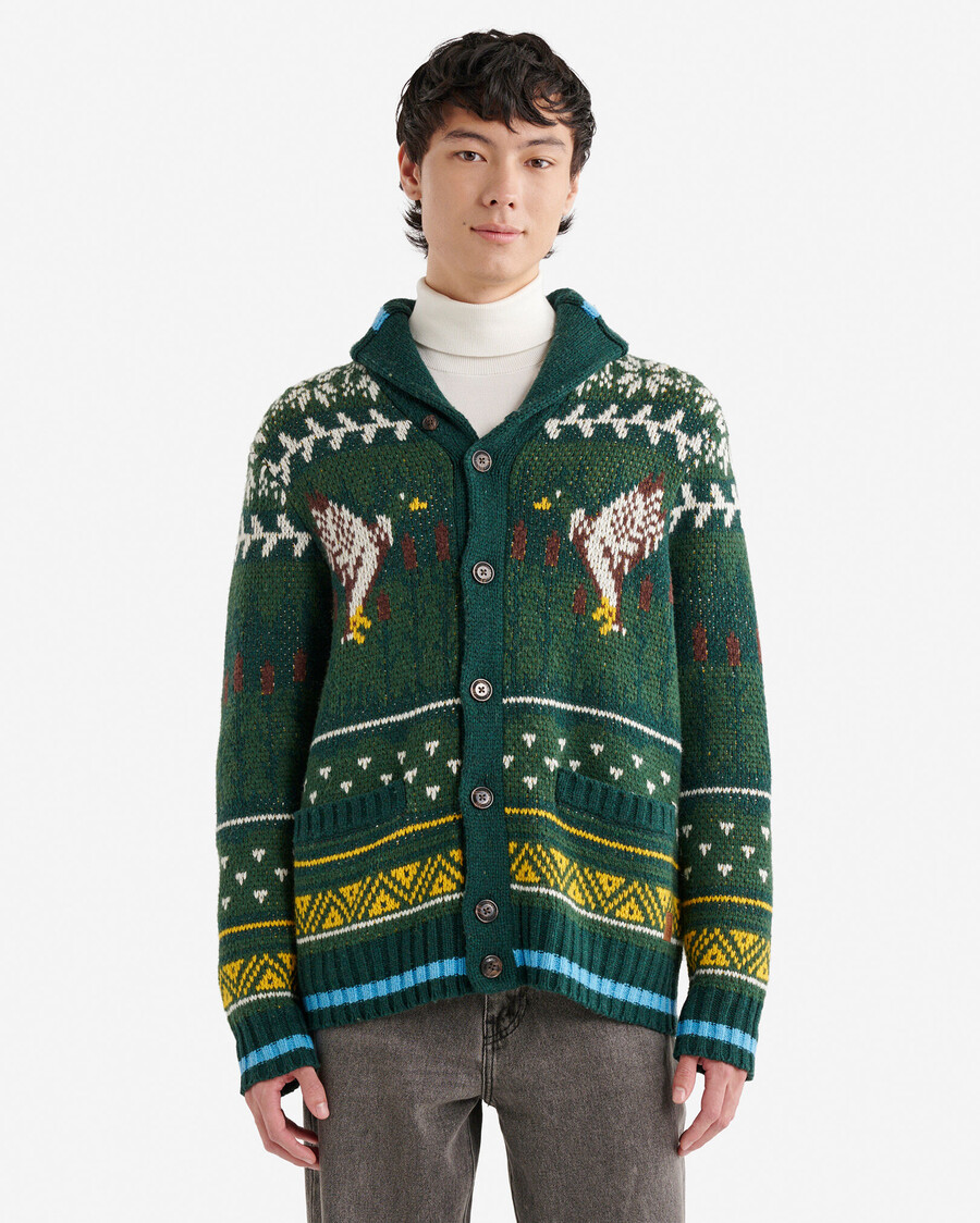 cabin-schal fair-isle-cardigan