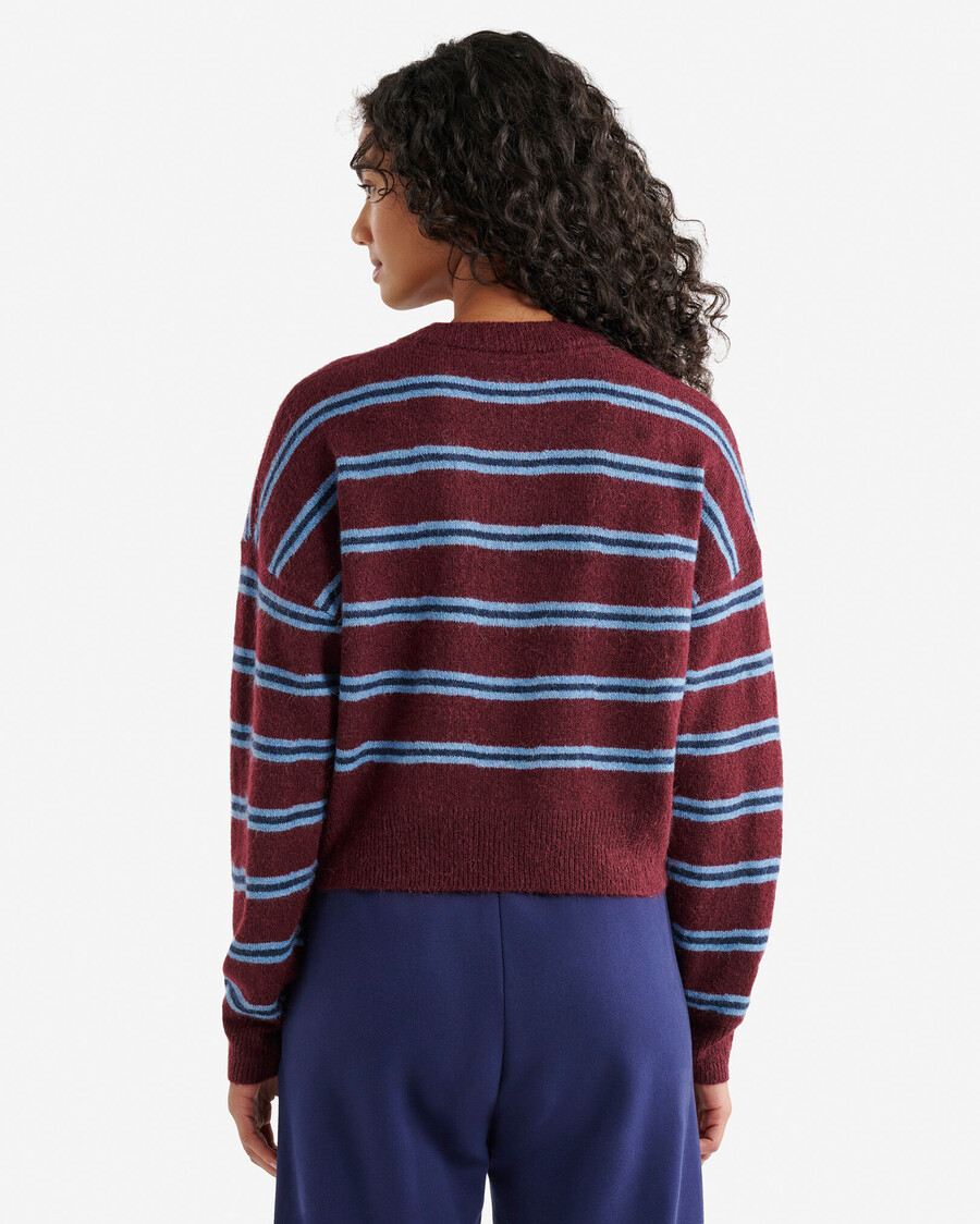 olivia stripe crew sweater