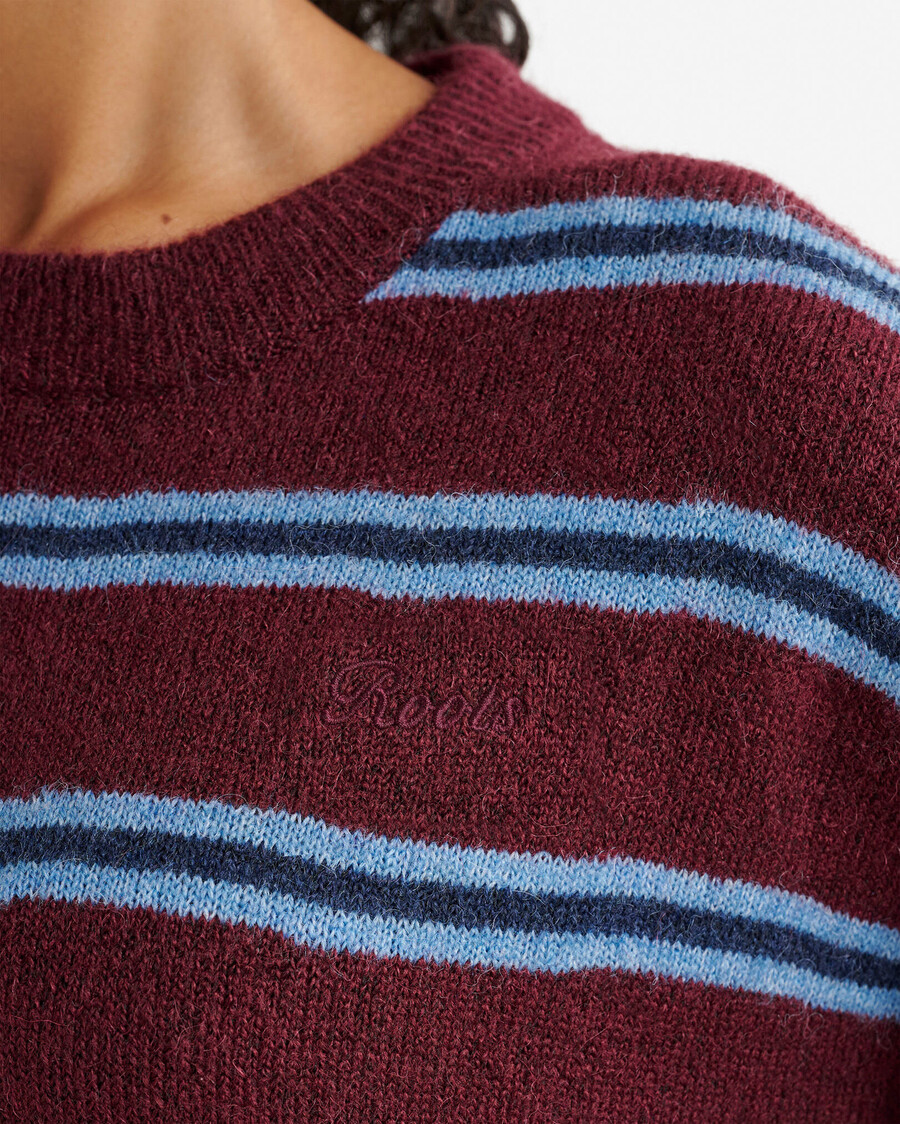 olivia stripe crew sweater