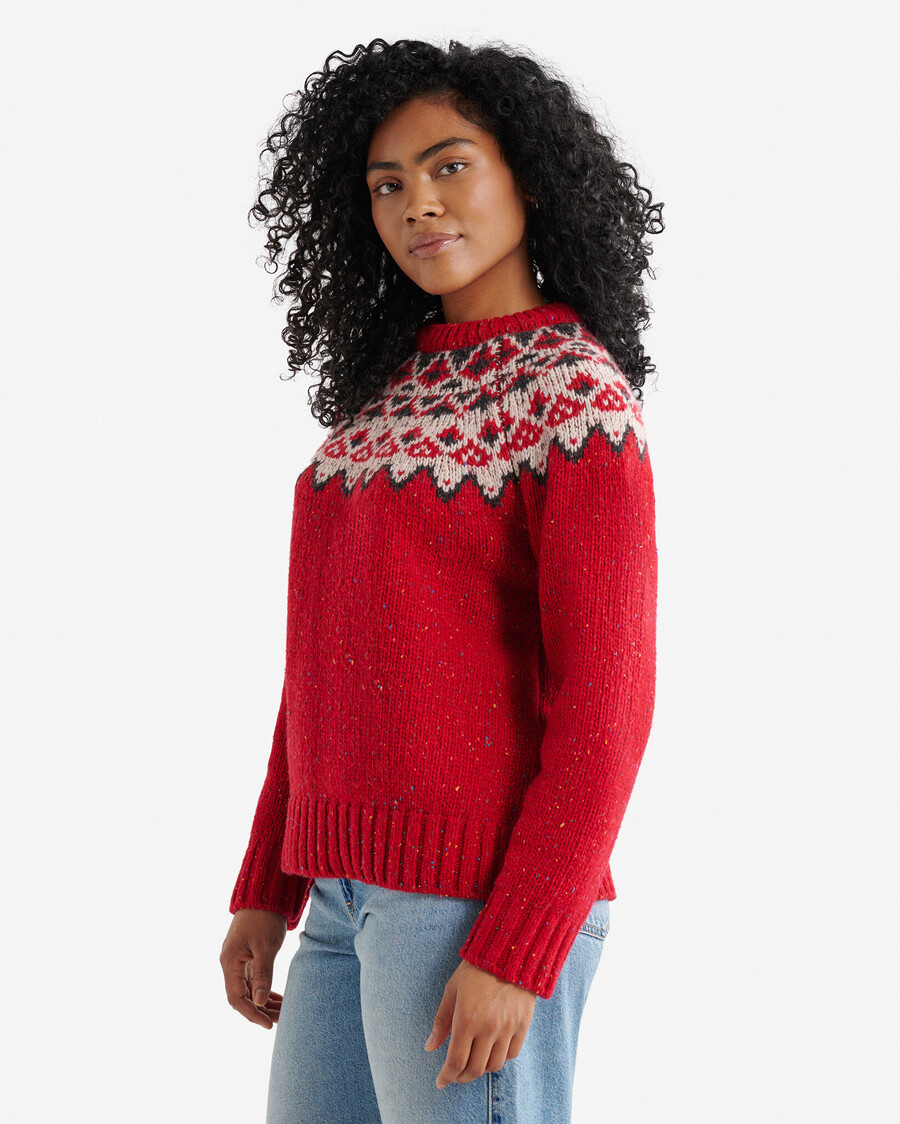 oversized fair isle pullover