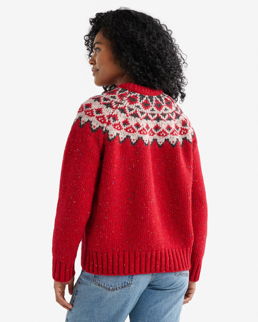 oversized fair isle pullover