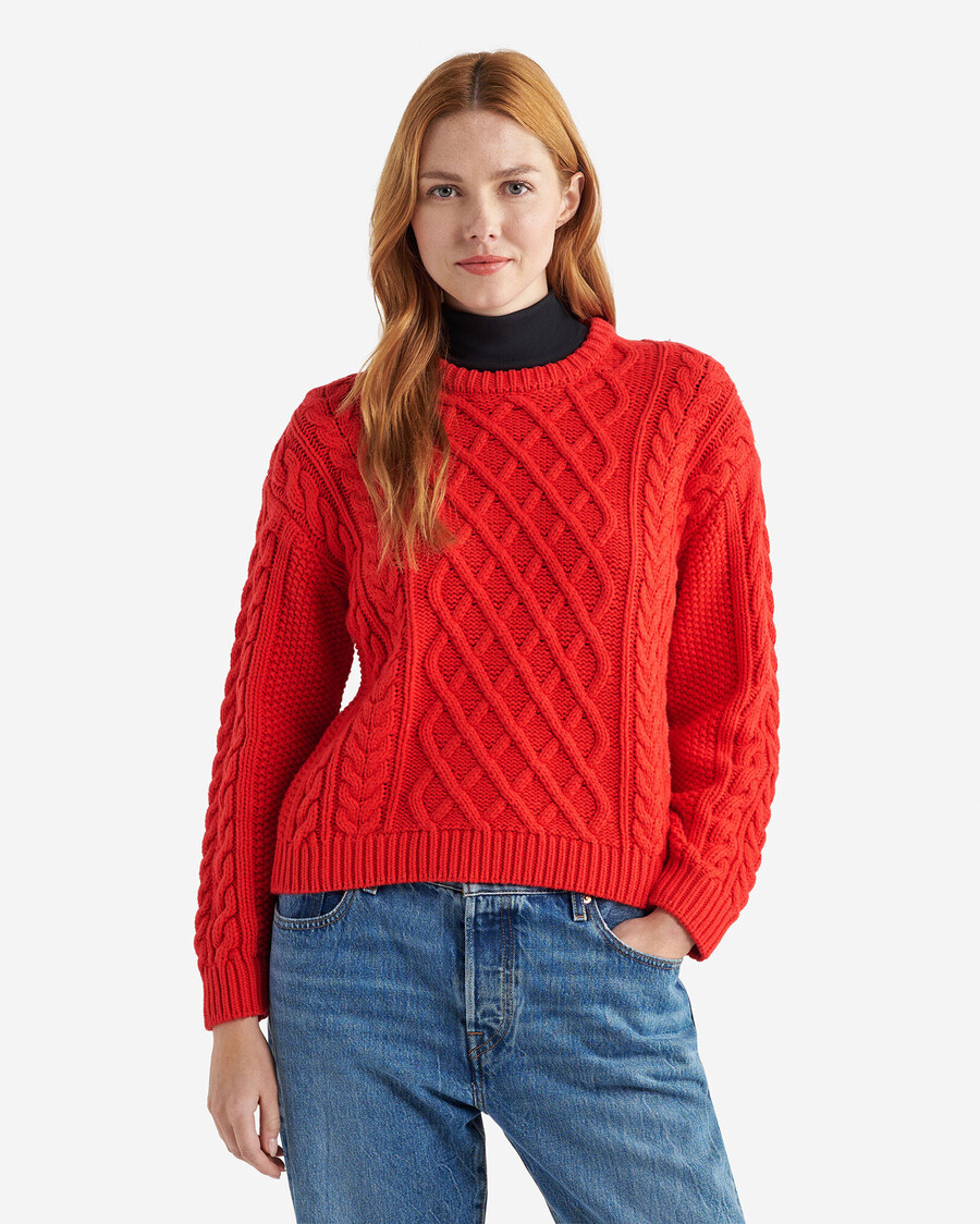 zopfstrickpullover