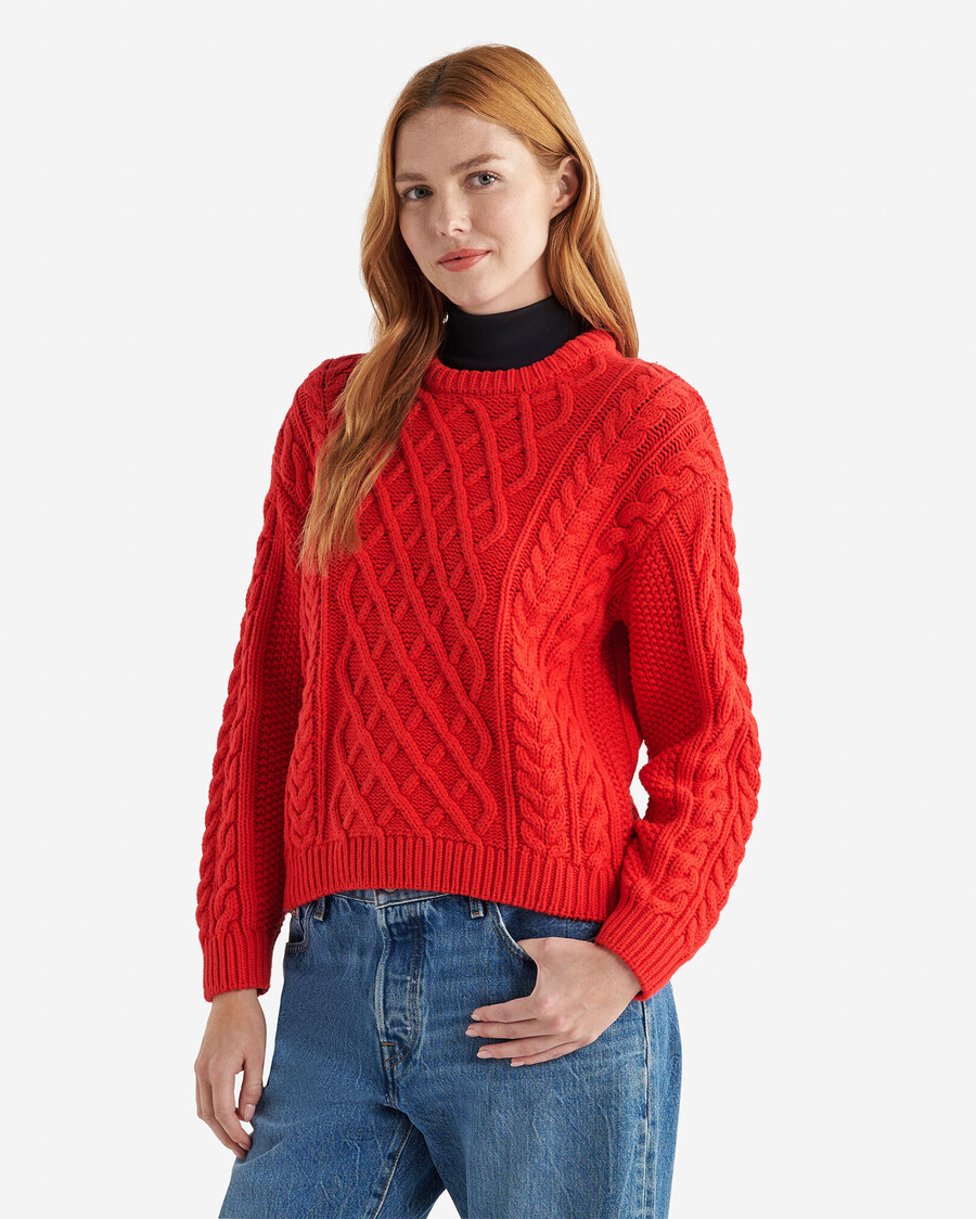 zopfstrickpullover