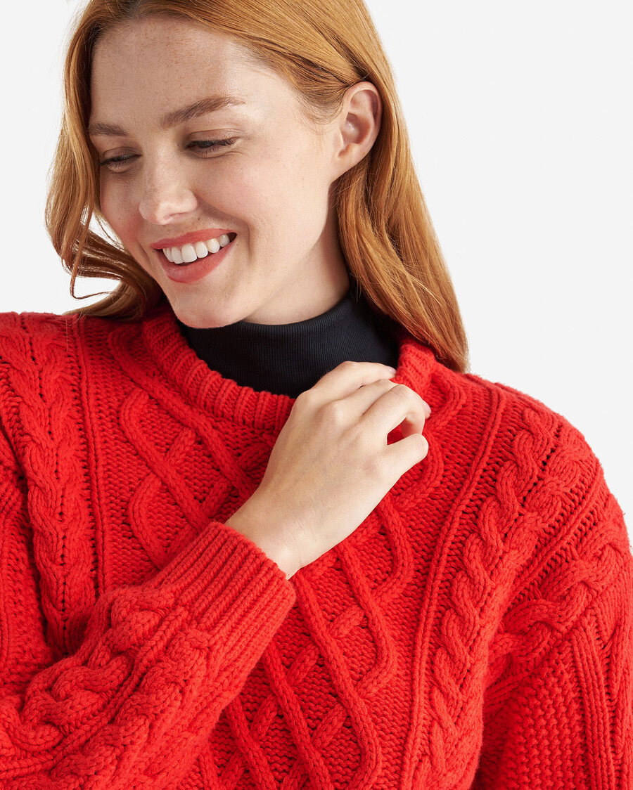 zopfstrickpullover