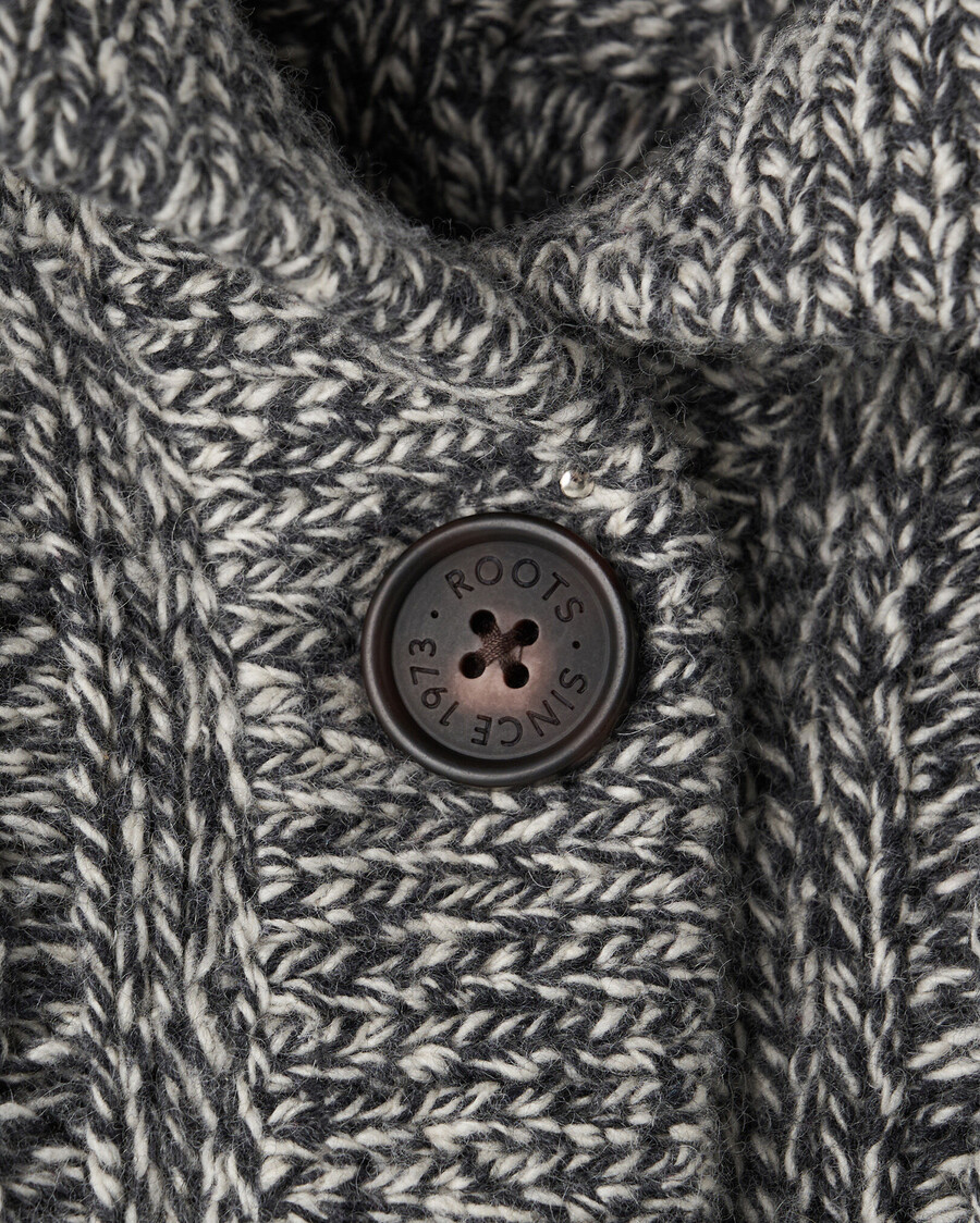strickjacke mit kabinenkragen