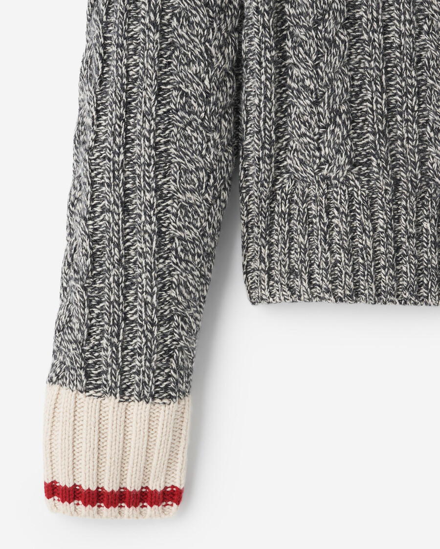 strickjacke mit kabinenkragen