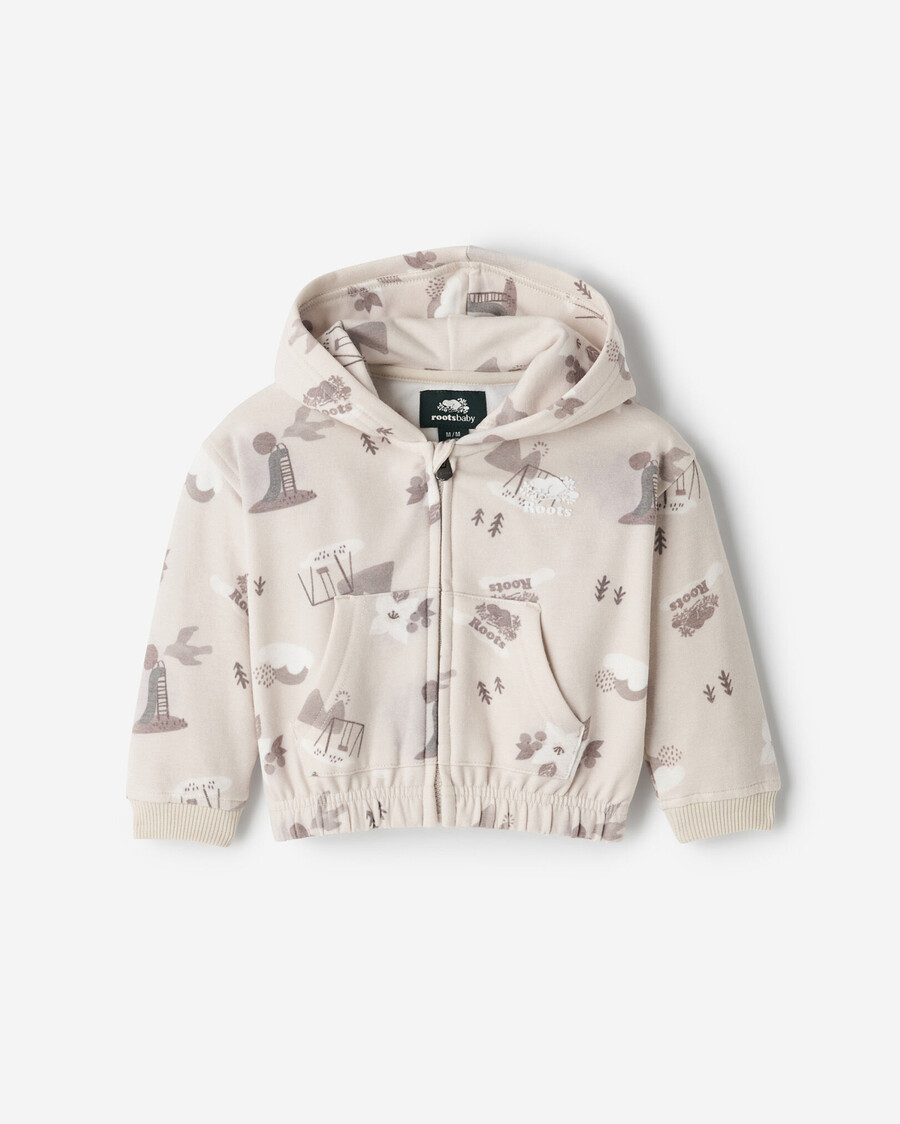 baby nature playground kapuzenpullover mit durchgehendem reißverschluss