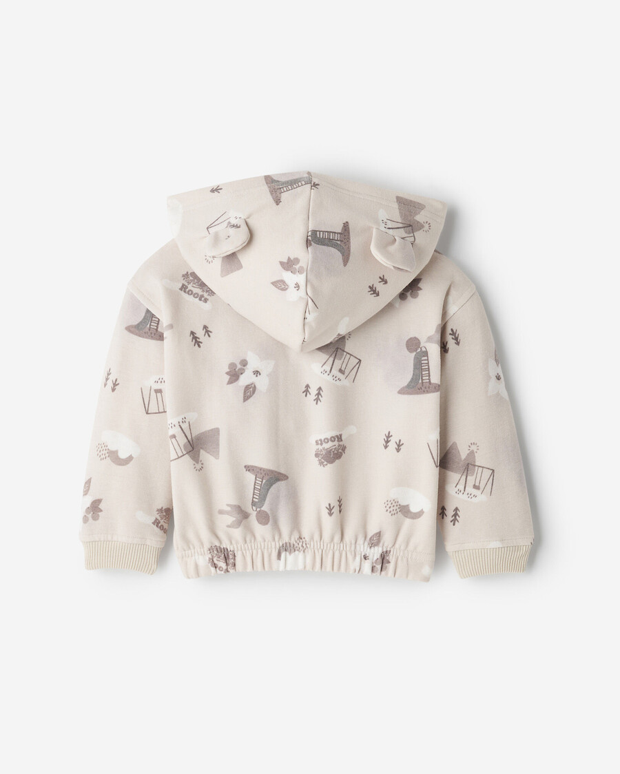 baby nature playground kapuzenpullover mit durchgehendem reißverschluss