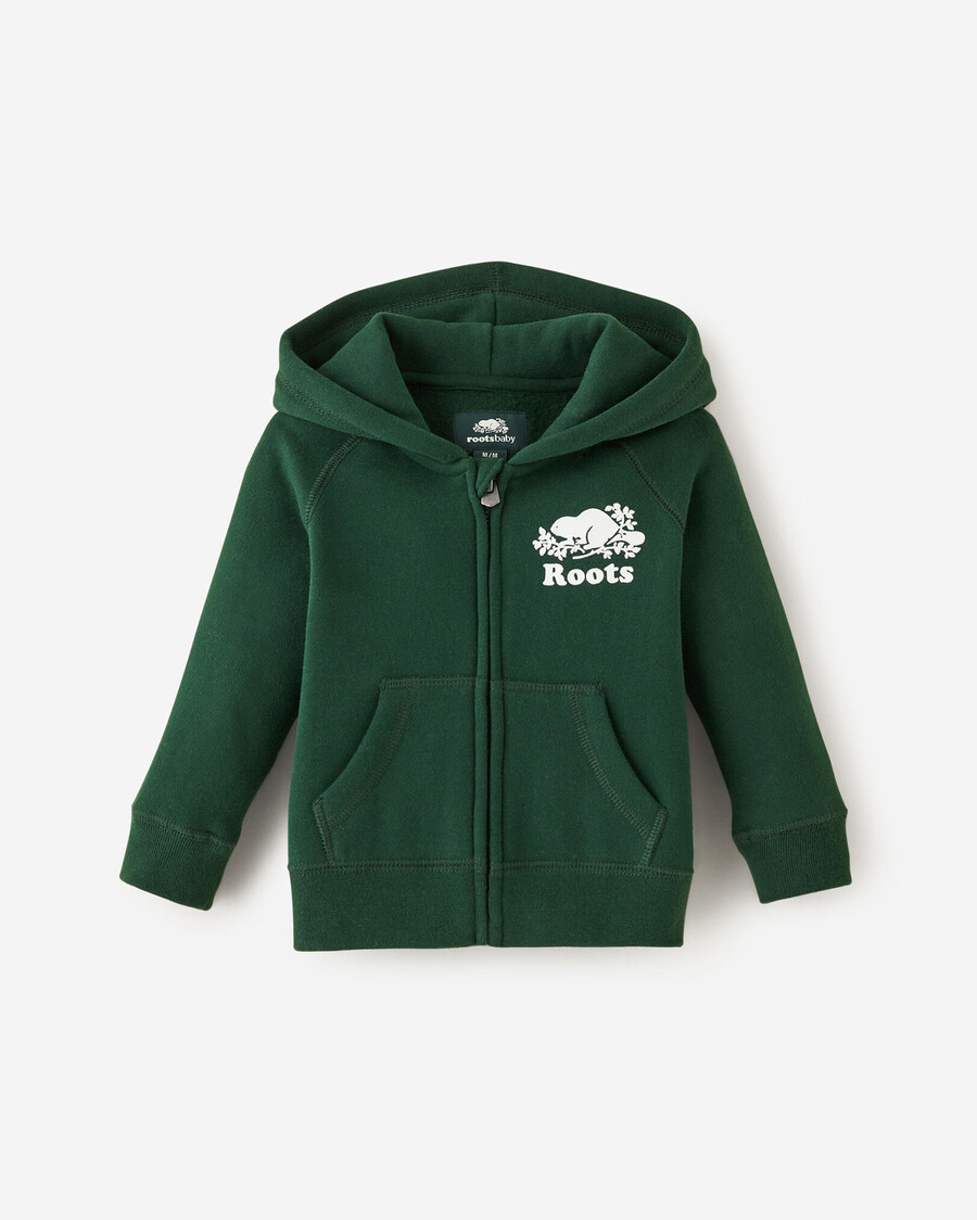 baby organic original kapuzenpullover mit durchgehendem reißverschluss